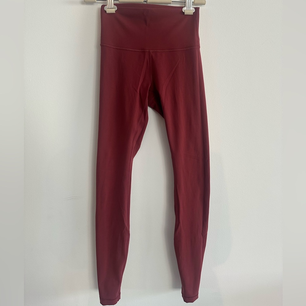 Maroon lululemon leggings
